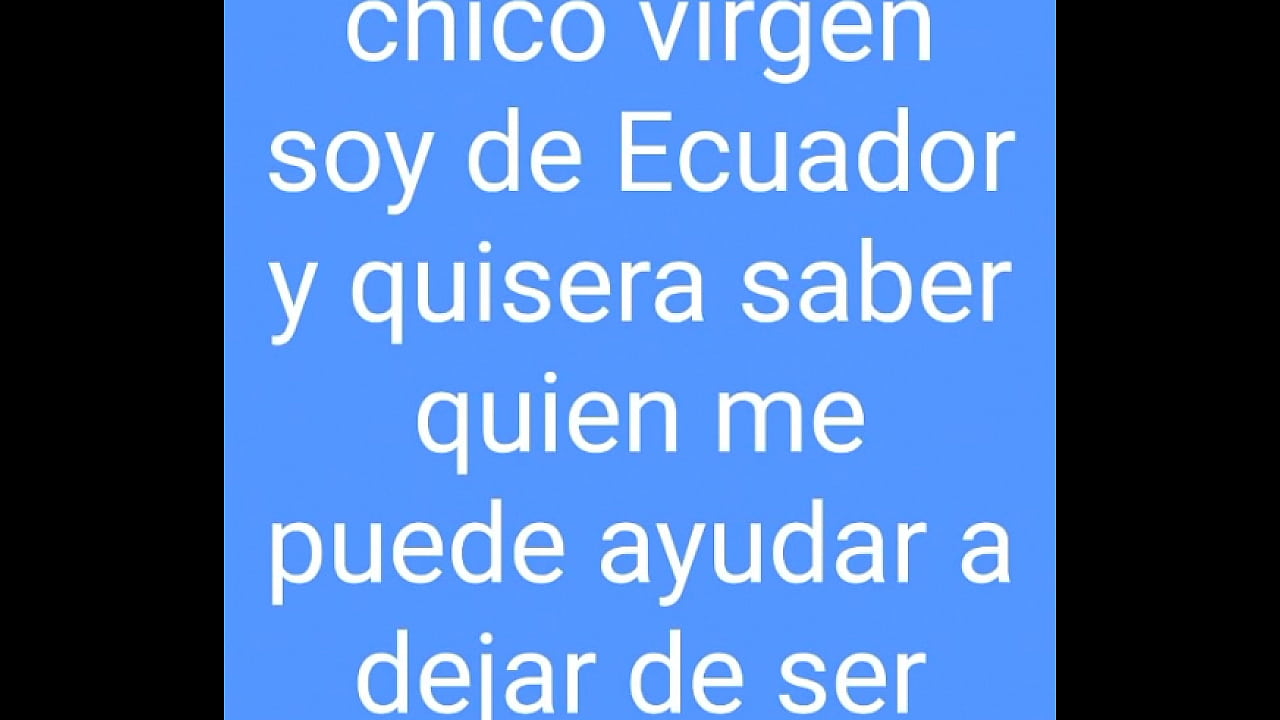 Quiero perder la virginadad