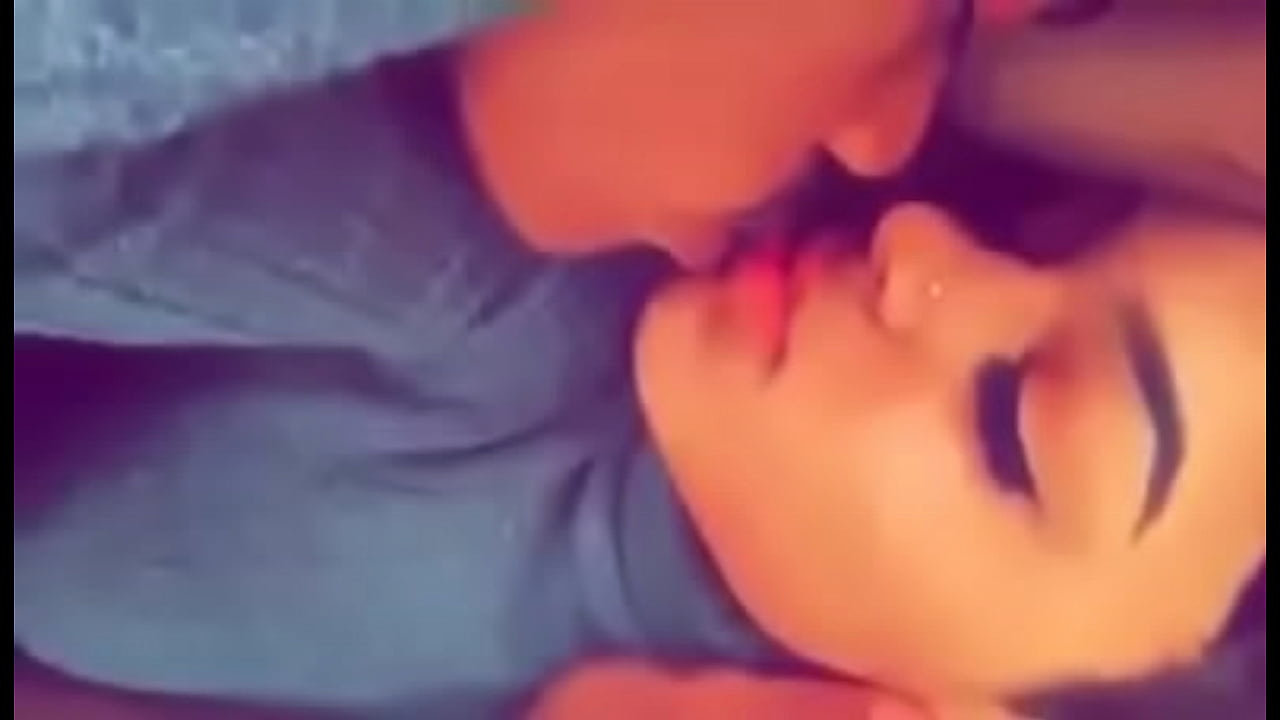 Sexy blonde Sloppy kissing