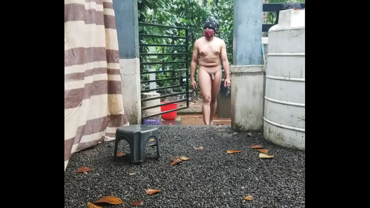 Sexy indian boy in amazon nude towel drop with nature