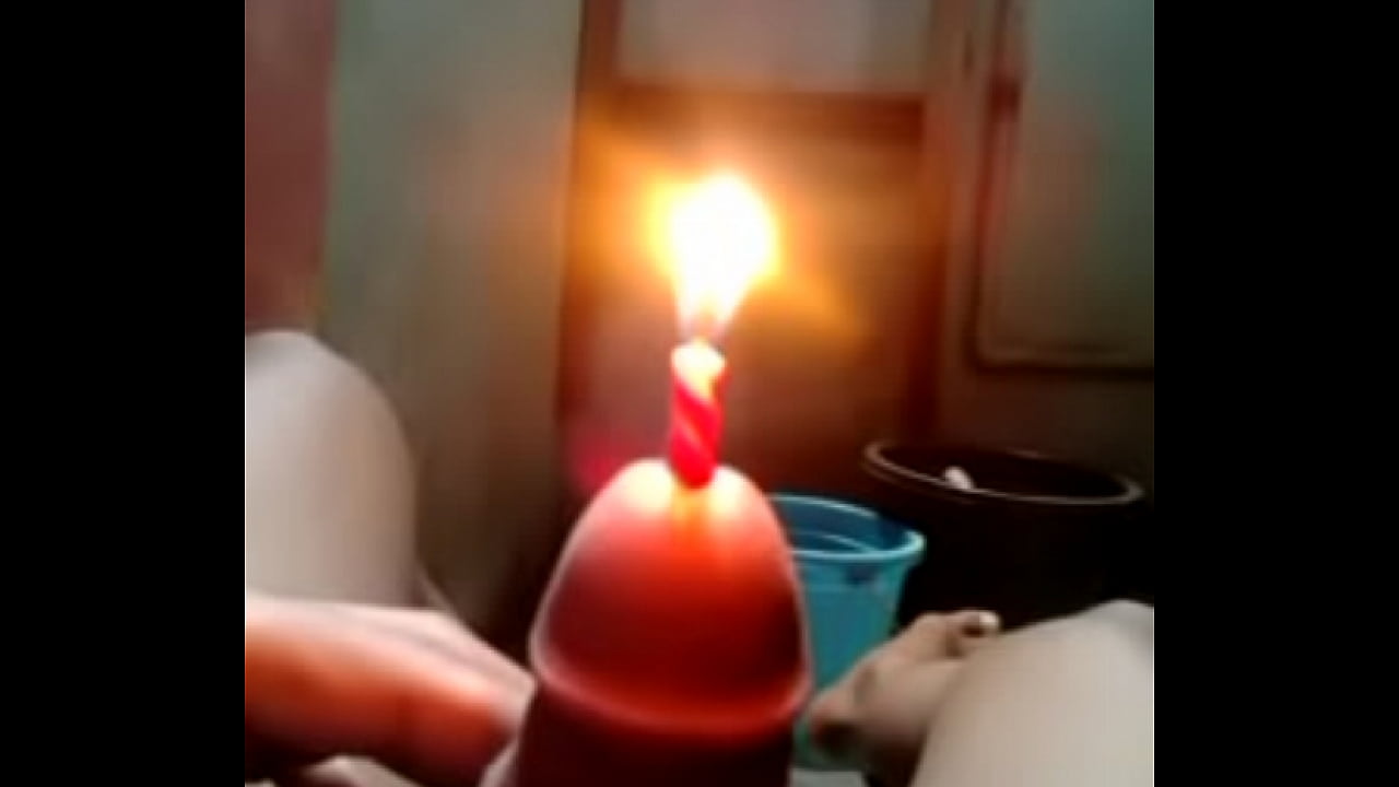 cock candle cake burn