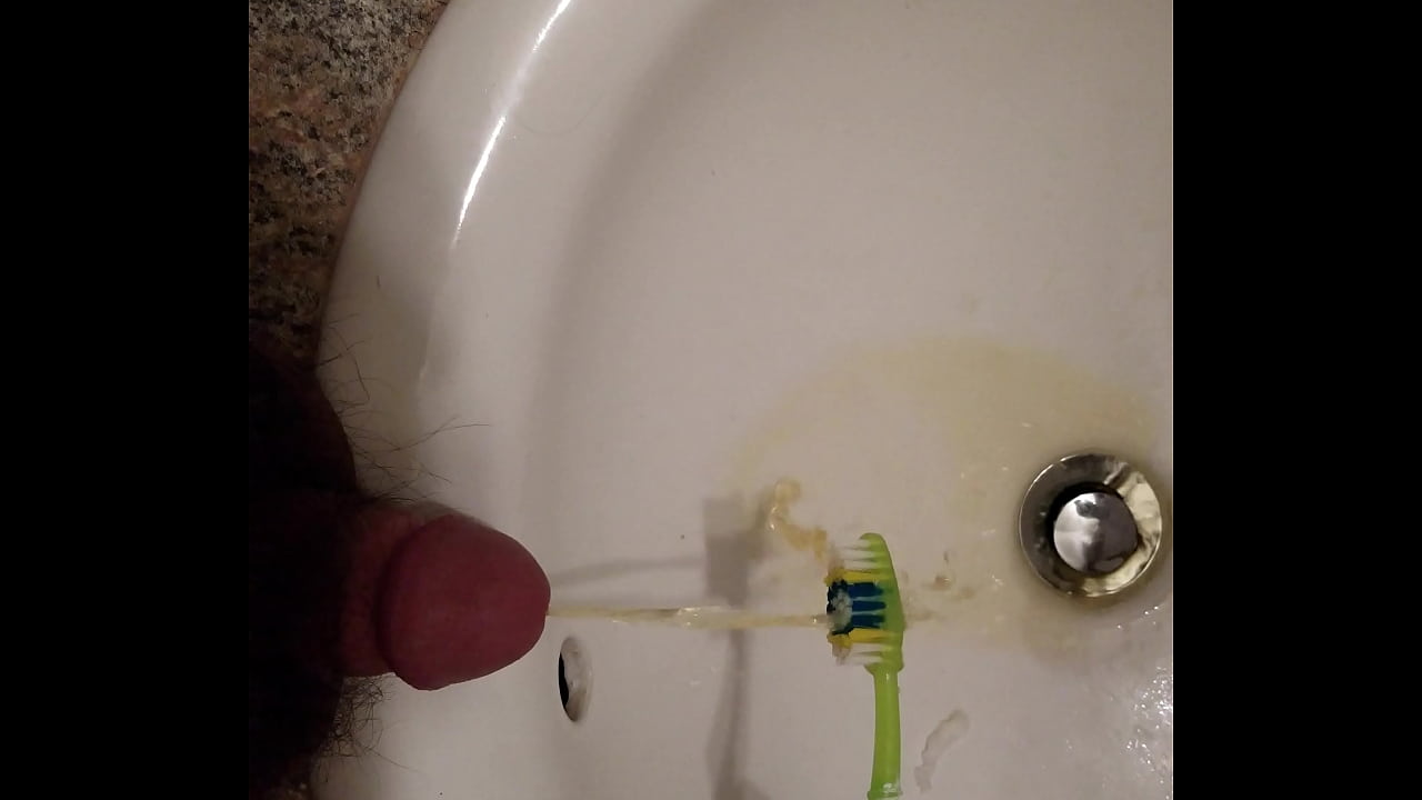 Pee on Toothbrush