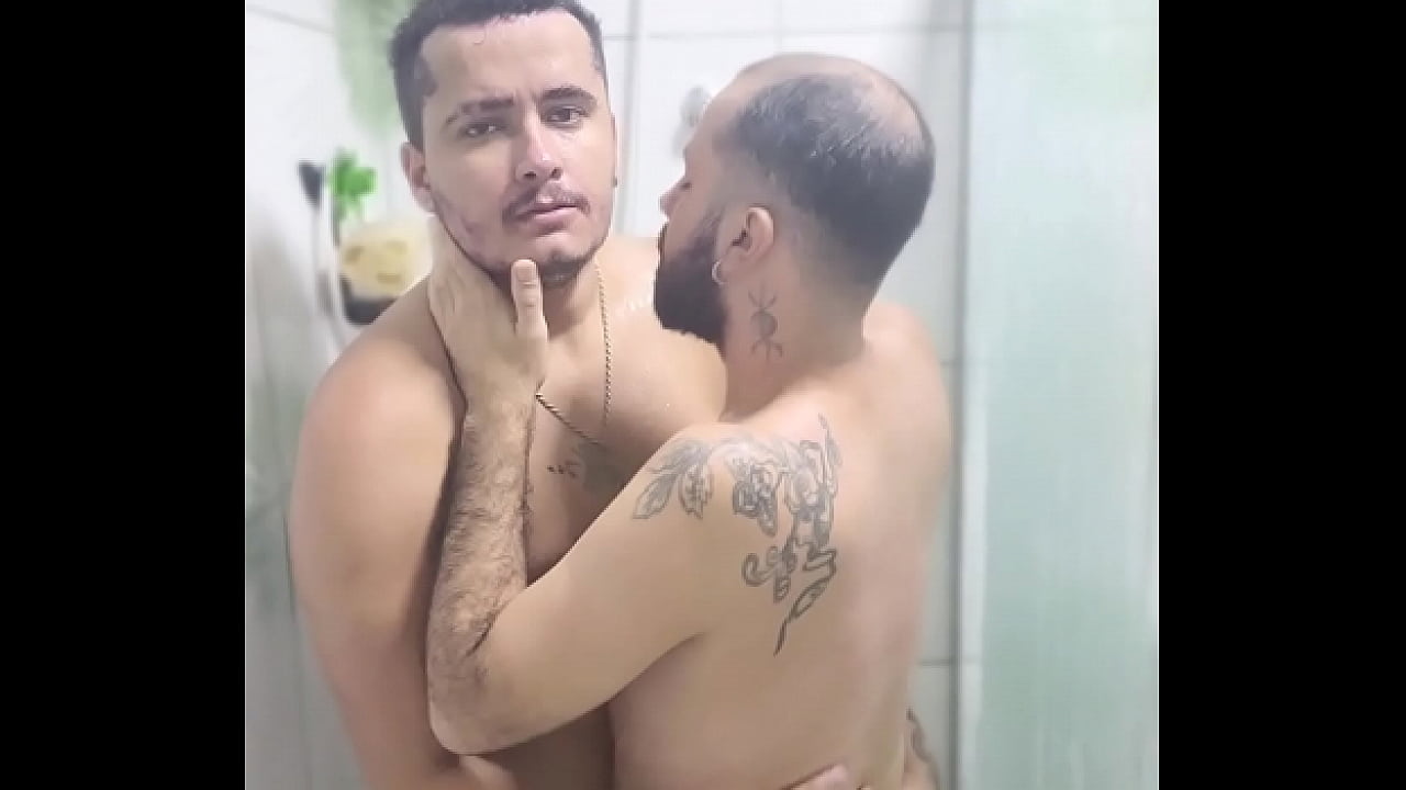 Latin boys cumming in the shower