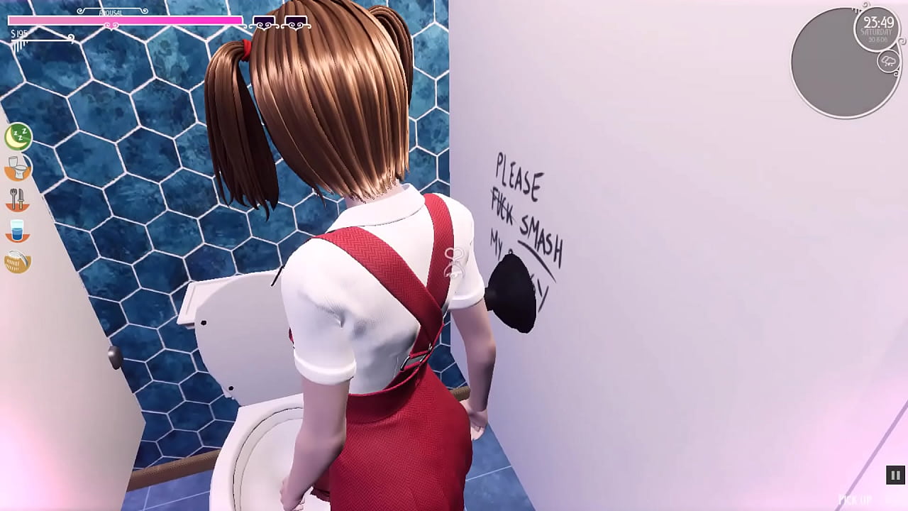 My Lust Wish [3D porn game] Ep.2 voyeurism bathroom with perfect body