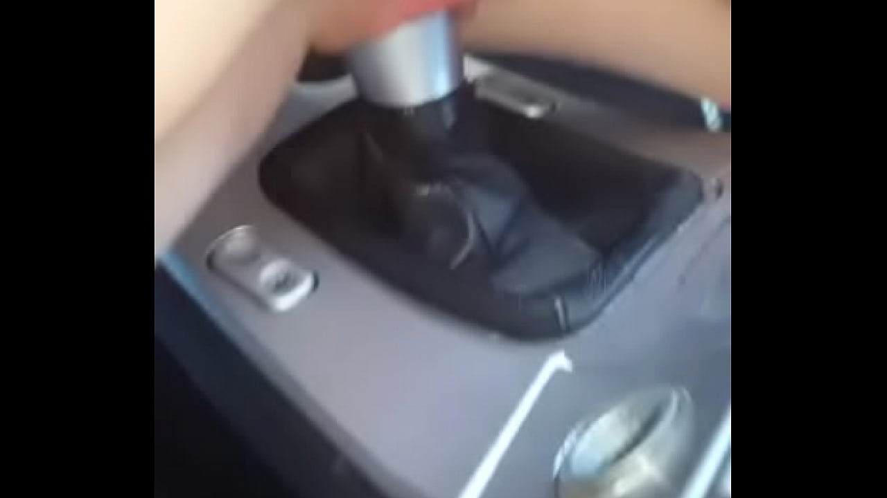 horny slut fucks her car.