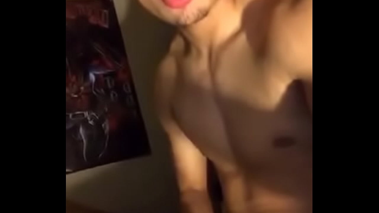 Hot guy jerking off