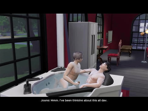 Sims 4 Joong gets his hole destroyed on the bathroom floor