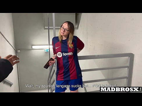 A Barcelona Supporter Fucked By PSG Fans in The Corridors Of The Football Stadium !!!