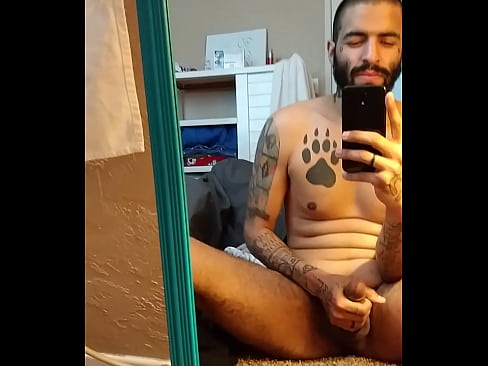 Straight Guy Tattoos Masturbating