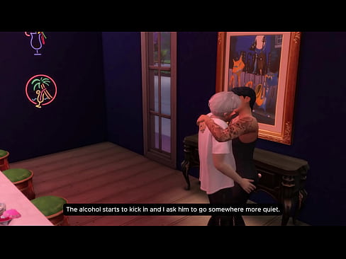 Sims 4 mafia boss stuffed with cum in a bar toilet