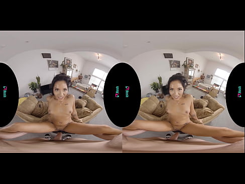 Tiny Asian cutie rides your cock in virtual reality to help clean out your pipes
