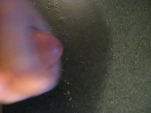 Sucking fake cock and licking my cum off it