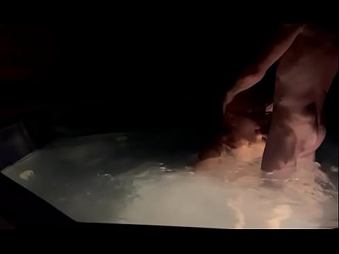 Hot tub blowjob