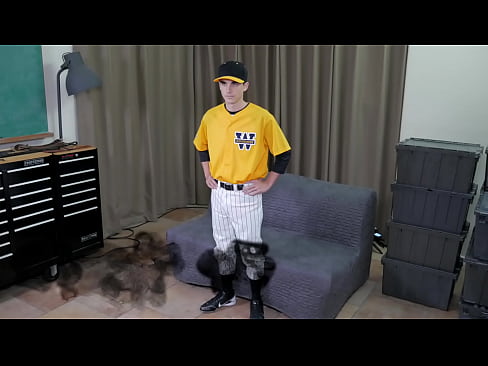 A Young Man Gets A Spanking Wearing Baseball Gear