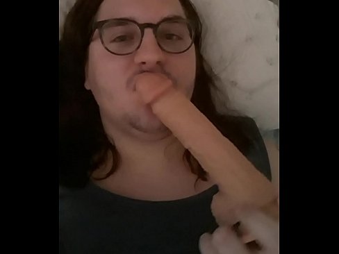 gay blowjob on a dildo