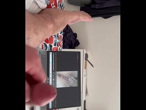 Jerking my cock and cumshot for an online friend