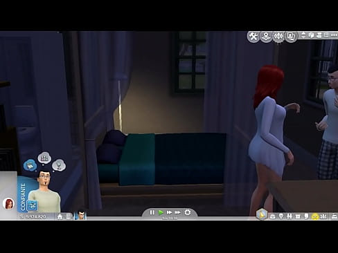 The Sims 4 adulto um Homem para uma mulher gostosa
