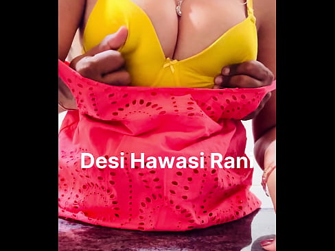 Desi Hawasi Rani and Yellow Bra exposed