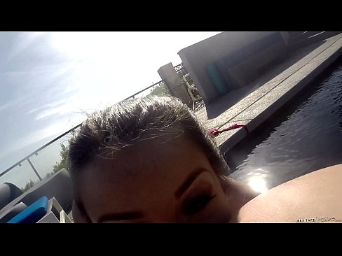 lesbian fun with cameras by the pool
