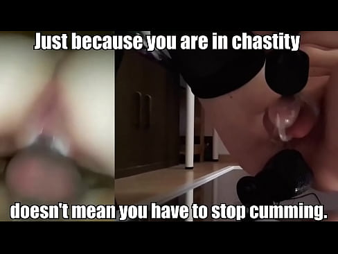 Sissy Laura - Cumming in Chastity - BBC (Edit)