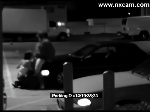 Security Camera Captures Blowjob on Car