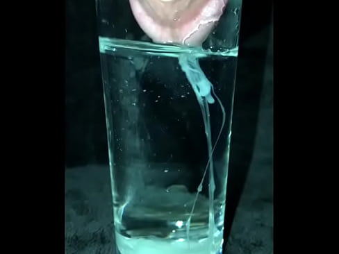 Cumshot in a Glass of Water