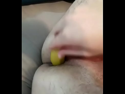 Banana inside my ass