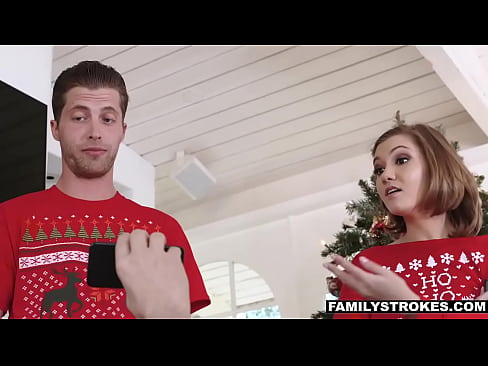 Cute Blonde Tiny Stepsister Riley Mae Stepbrother Xmas