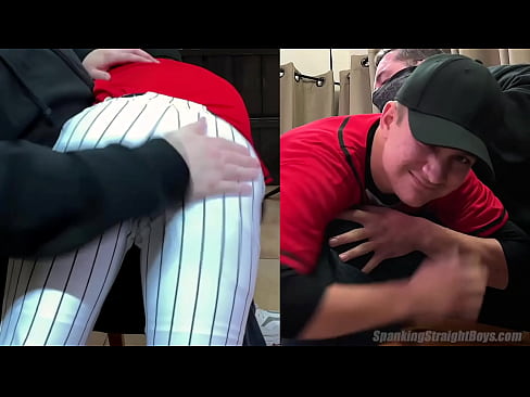 A Cute Boy gets an Over the Knee Spanking in Baseball Gear