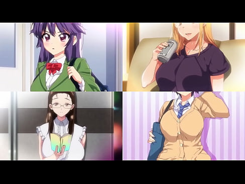 hentai in 4 screen division edited 4 series at same time only good scenes