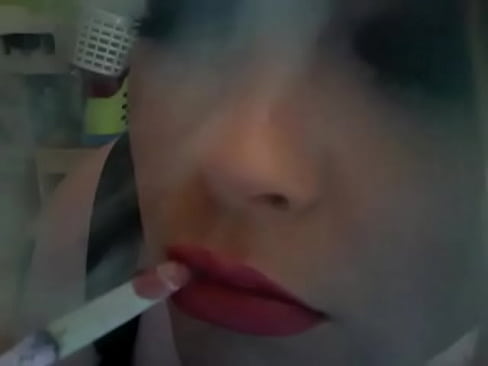 Chubby Girl Smokes Filterless Cigs