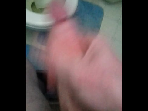 Dick slapping pain fun in the bathroom
