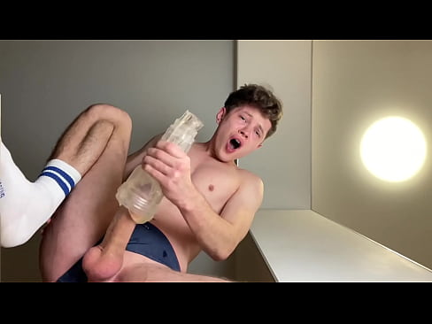 HUGE Dick CUTE FUCKS DEEPLY HIS FLESHLIGHT /