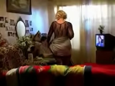 blonde Russian milf mom and boy