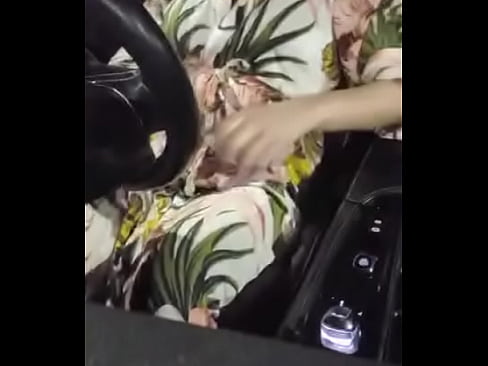 Wife fucks herself in car