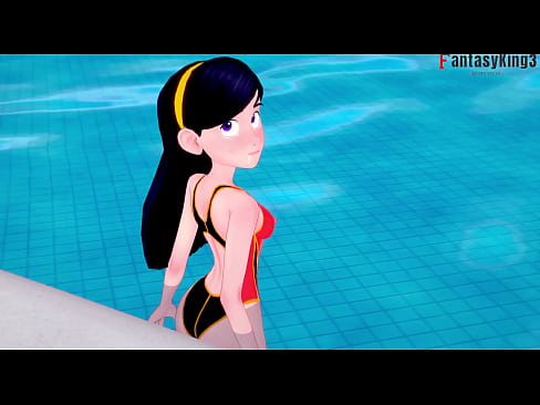 Violet Parr on the pool, public sex POV | The Incredibles