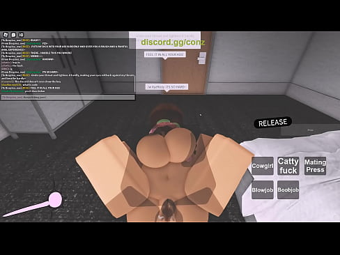 Roblox cute brunette whore gets daddy's dick in her pussy