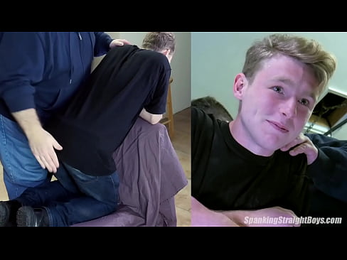 Straight Young Man Spanked on Camera for the First Time