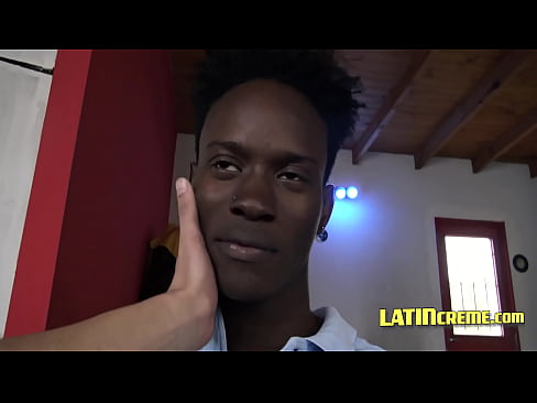 Latin Twink's Paid Sex With Hot Ebony Dude