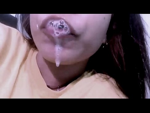 Latina Teen Spits And Swallows And Drools And Sucks And Plays With Her Own Saliva