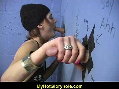 Gloryhole cock sucking 17