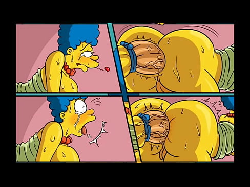 Huge Cock From A Hole In The Wall Filled All The Wet Holes Of Housewife Marge With Hot Sticky Sperm / Comic / Parody