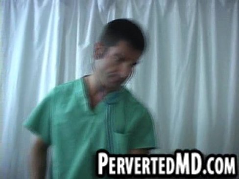 This sexy hunk doctor is performing hot oral sex