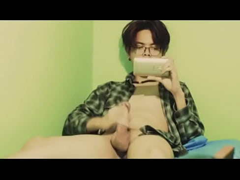 Asian student masturbates instead of studying