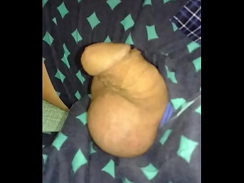 Holding and moving my little cock in slow motion