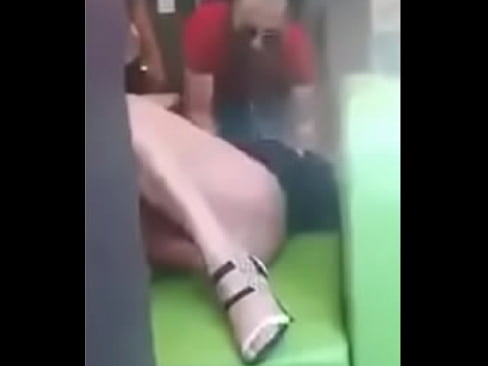 Girl masturbating at the restaurant