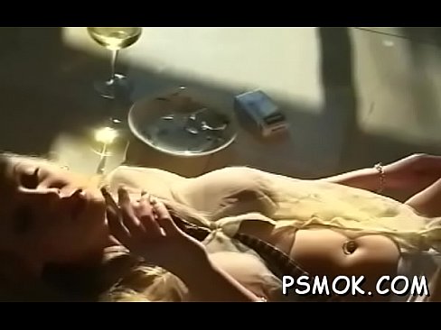 Tempting hottie smoking scene