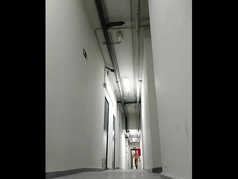 Running naked in a public hallway