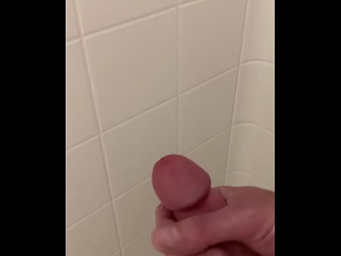 Stroking my cock in the shower and blowing my load