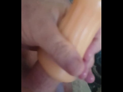 Fake pussy fuck and cum