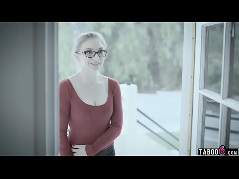 Nerdy teen has a c. fantasy when she gets fucked